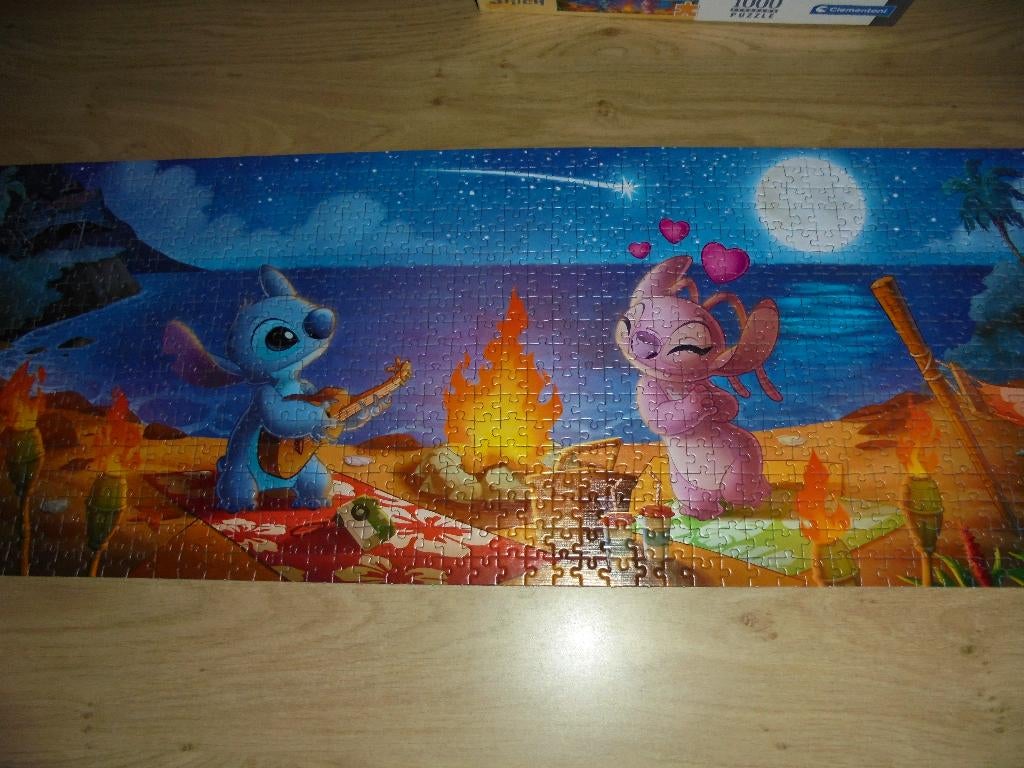 complete Stitch panorama puzzel, Ophalen of Verzenden, 500 t/m 1500 stukjes, Zo goed als nieuw, Legpuzzel