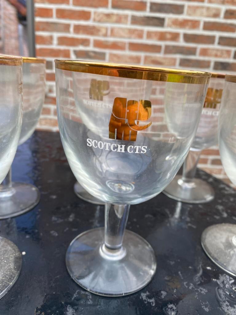 Scotch cts x6, Verzamelen, Ophalen, Zo goed als nieuw, Bierglas