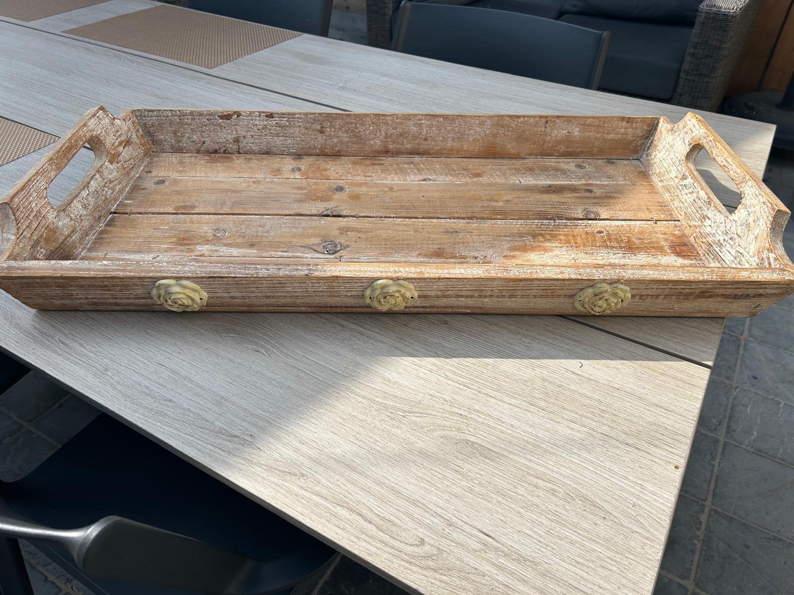 Houten dienblad, Ophalen, Zo goed als nieuw, Dienblad