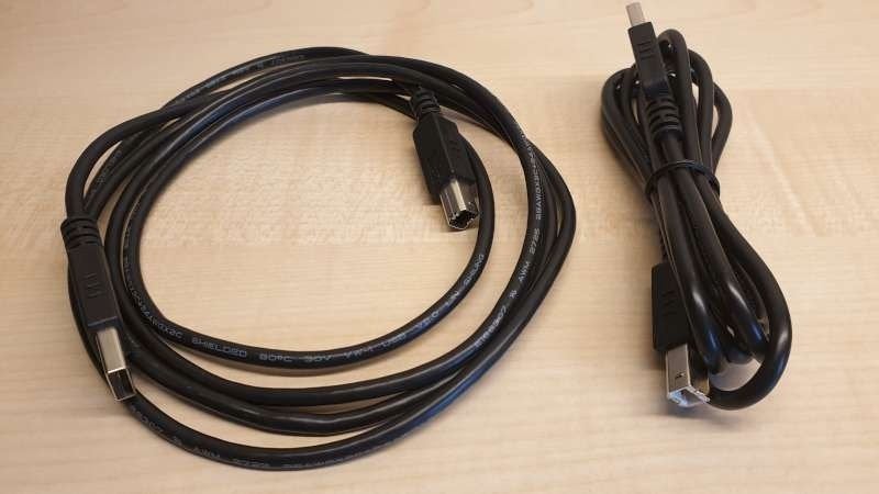 2 USB Type A naar USB Type B conversie kabels, beide nieuw !, Computers en Software, Ophalen