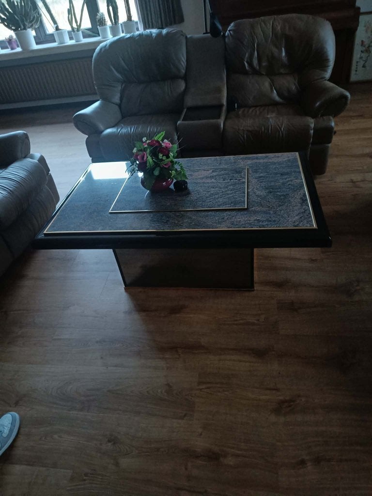 GRATIS marmeren salontafel, Huis en Inrichting, Ophalen, Gebruikt
