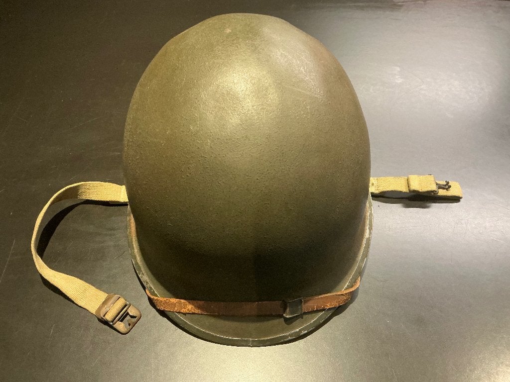 US WWII WO2 M1 helm helmet perfecte staat, fixed bails., Enlèvement ou Envoi