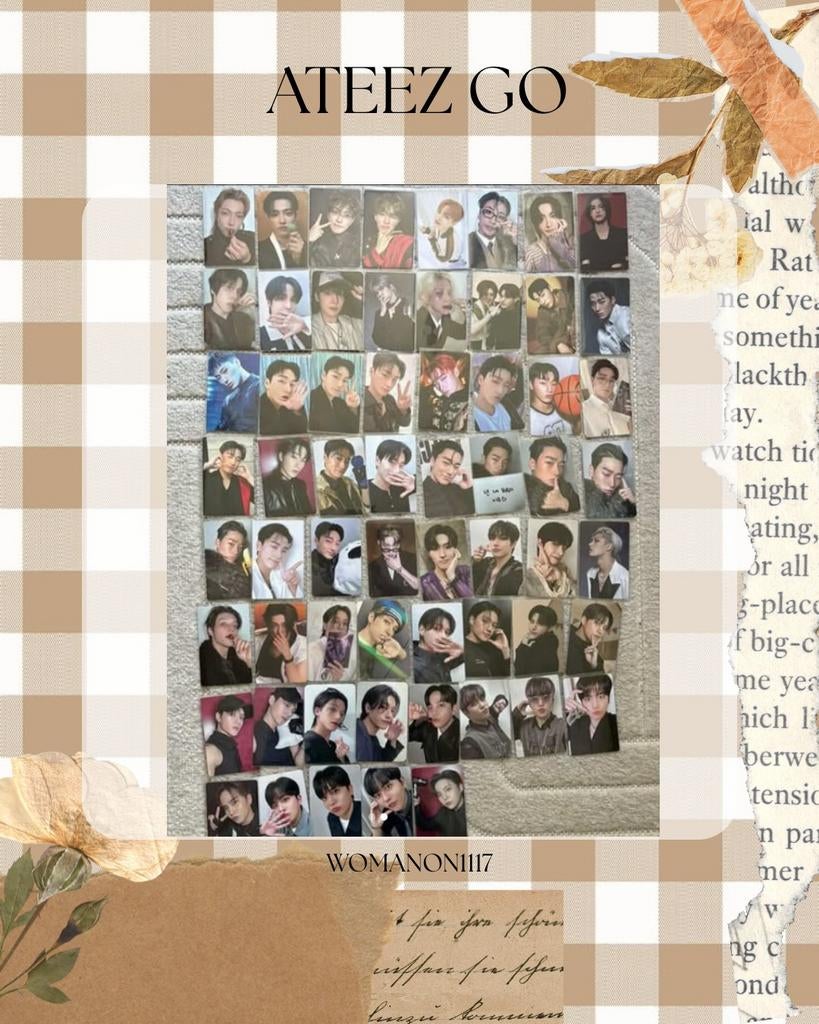 Ateez photocard GO, Ophalen of Verzenden, 2020 tot heden, Zo goed als nieuw