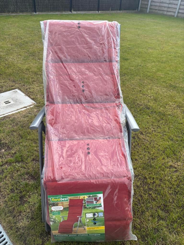 2 ligstoelen / prima staat/ met nieuwe ongebruikte kussens, Enlèvement, Comme neuf