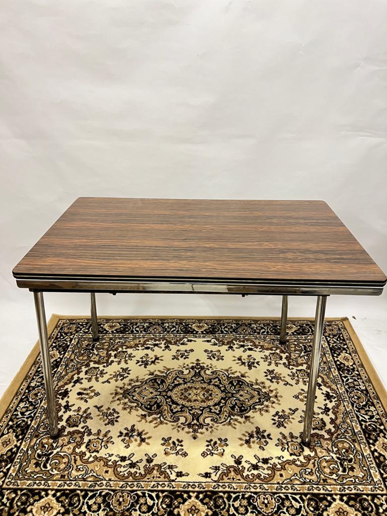 Table vintage extensible années 60, Maison & Meubles, Enlèvement, Utilisé, Rectangulaire