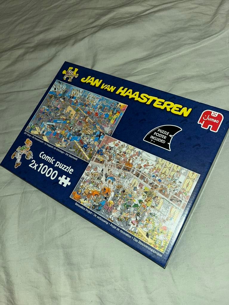 NIEUW 2x1000 de verbouwing x bouwmarkt jan van haasteren, Ophalen of Verzenden, Zo goed als nieuw