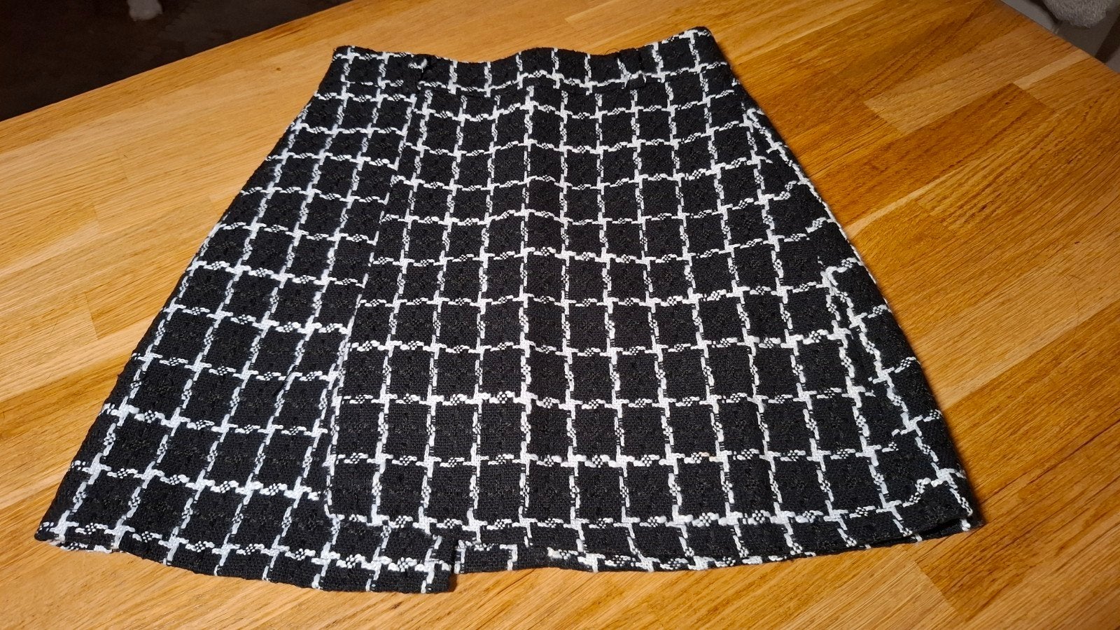 Zwart geruite skort (shortrokje). Nieuw.  Maat S., Kleding | Dames, Rokken, Ophalen, Maat 36 (S), Zwart