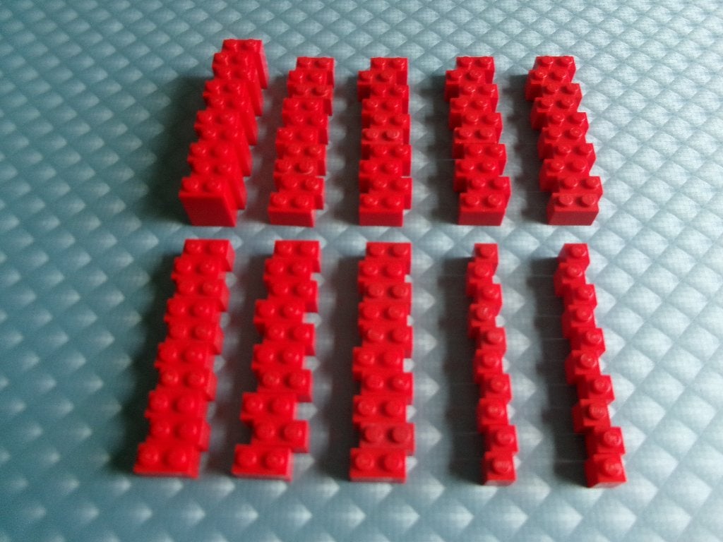 Kleine rode Lego 1x.. stenen, Gebruikt, Lego, Ophalen of Verzenden, Losse stenen