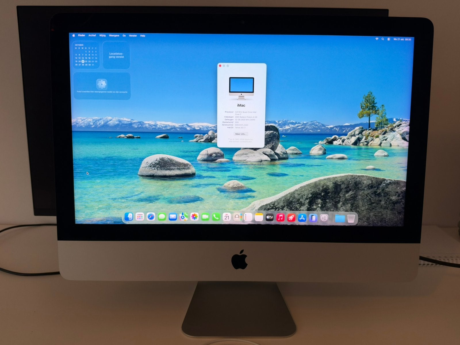Apple iMac 21,5” Retina 4K – i7 – 32GB RAM – 1TB SSD, Computers en Software, Ophalen, 32 GB, SSD, IMac