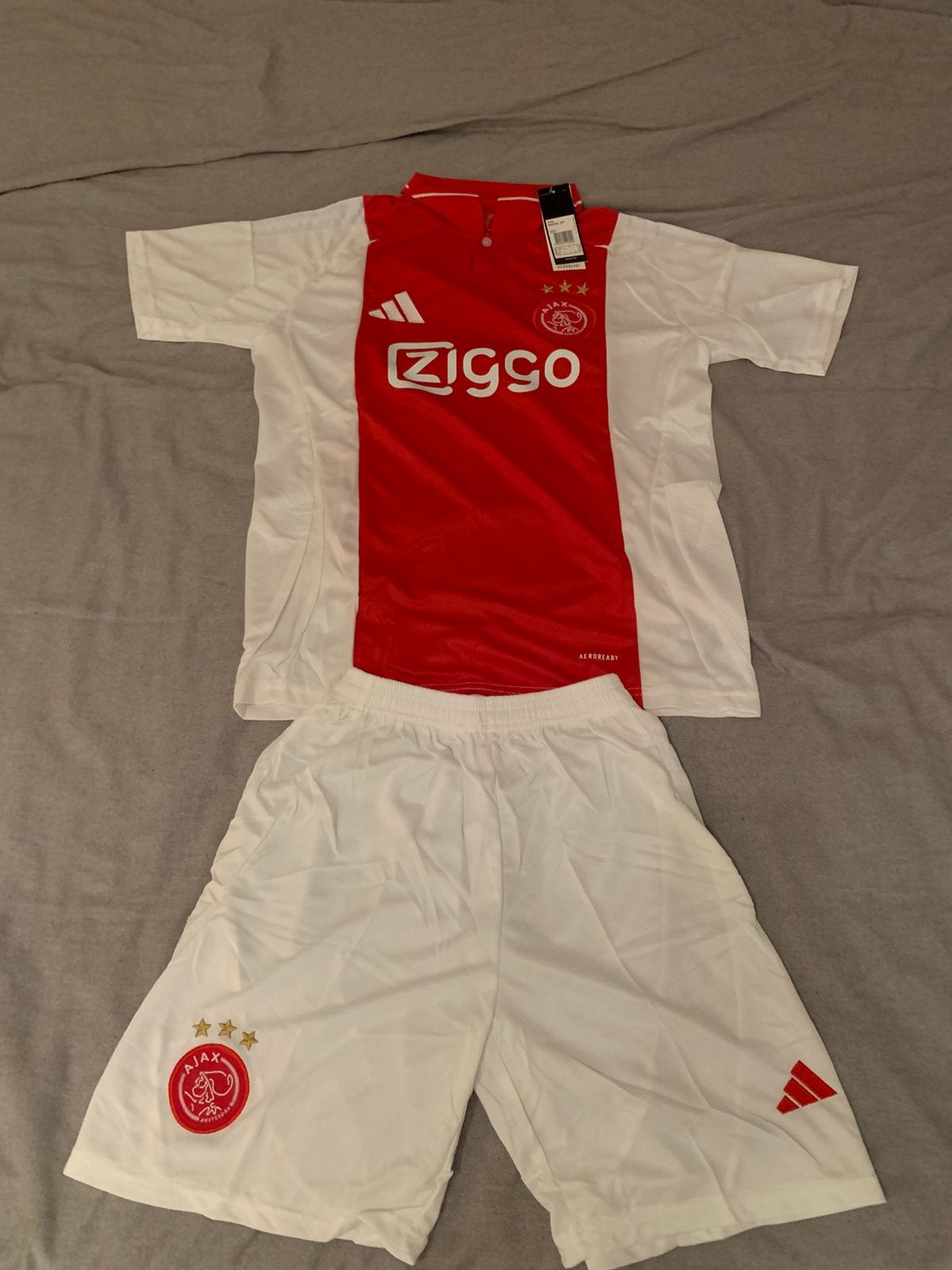 Ajax Thuisshirt en broek Set, Maat L, Ophalen of Verzenden, Zo goed als nieuw, Set
