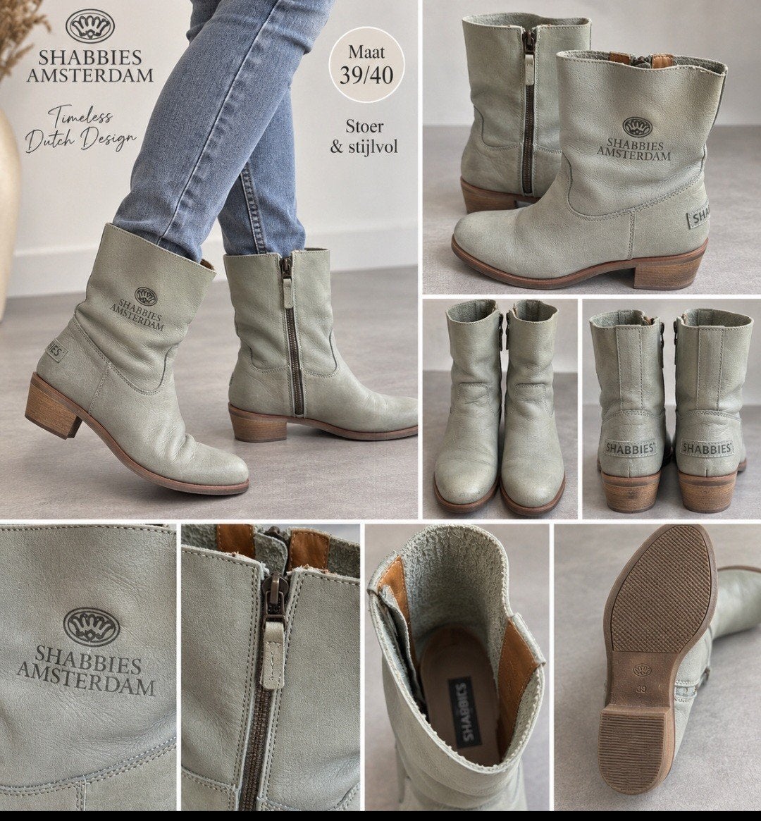 SHABBIES Amsterdam Laarsjes Maat 39/40, Kleding | Dames, Shabbies, Lage of Enkellaarzen, Ophalen of Verzenden, Zo goed als nieuw