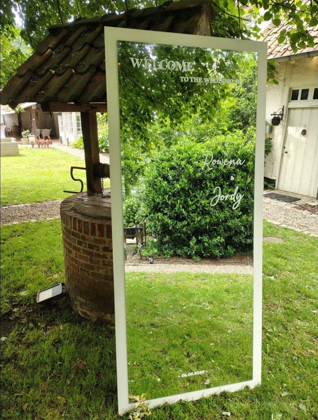 Spiegel / welkome bord / trouw / wedding, Ophalen