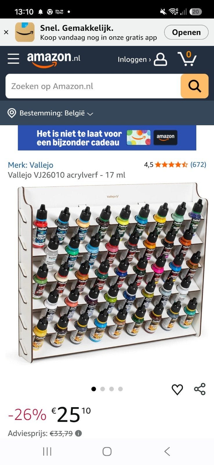 Nieuw in verpakking ongebruikt, Ophalen