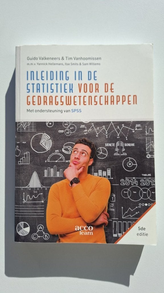 Inleiding in de statistiek voor de gedragswetenschappen, Boeken, Acco Learn, Ophalen of Verzenden, Zo goed als nieuw, Overige onderwerpen