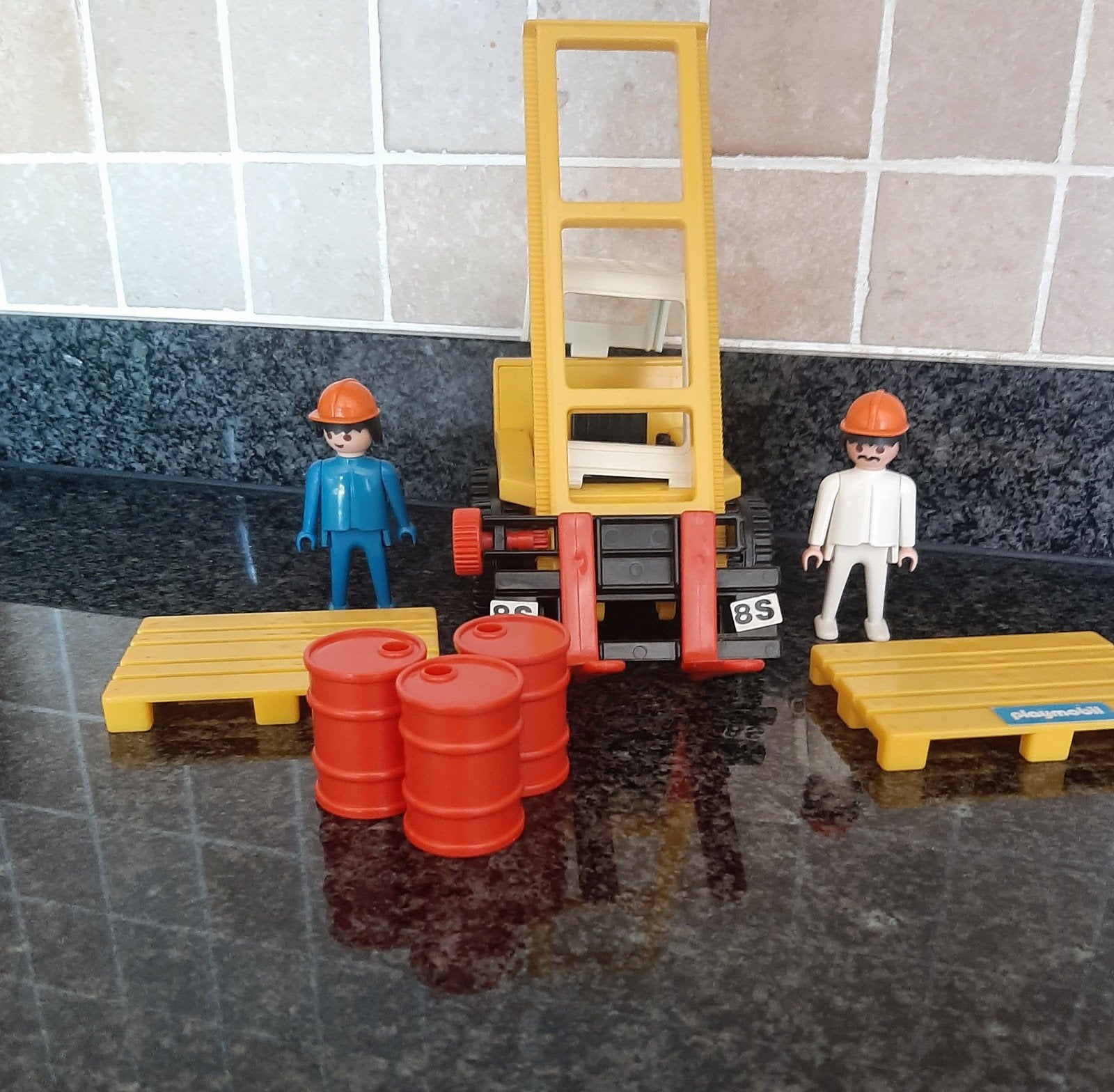 Chariot élévateur Playmobil vintage 3506 (1980), Enlèvement ou Envoi