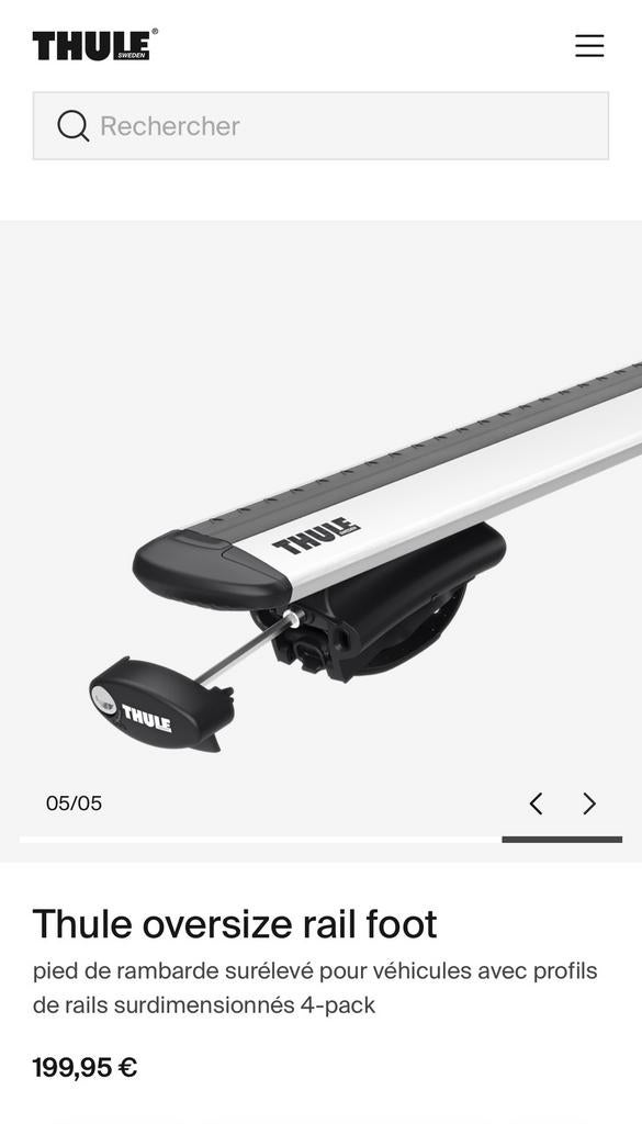 Thule WingBar Evo, Autos : Divers, Porte-bagages, Enlèvement, Comme neuf