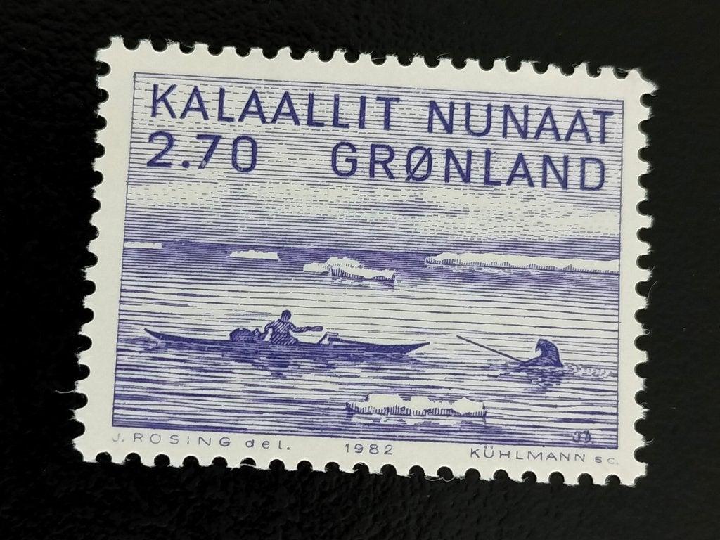 Groenland 1982 - peinture, Jacob Danielsen, morse **, Envoi, Danemark, Non oblitéré