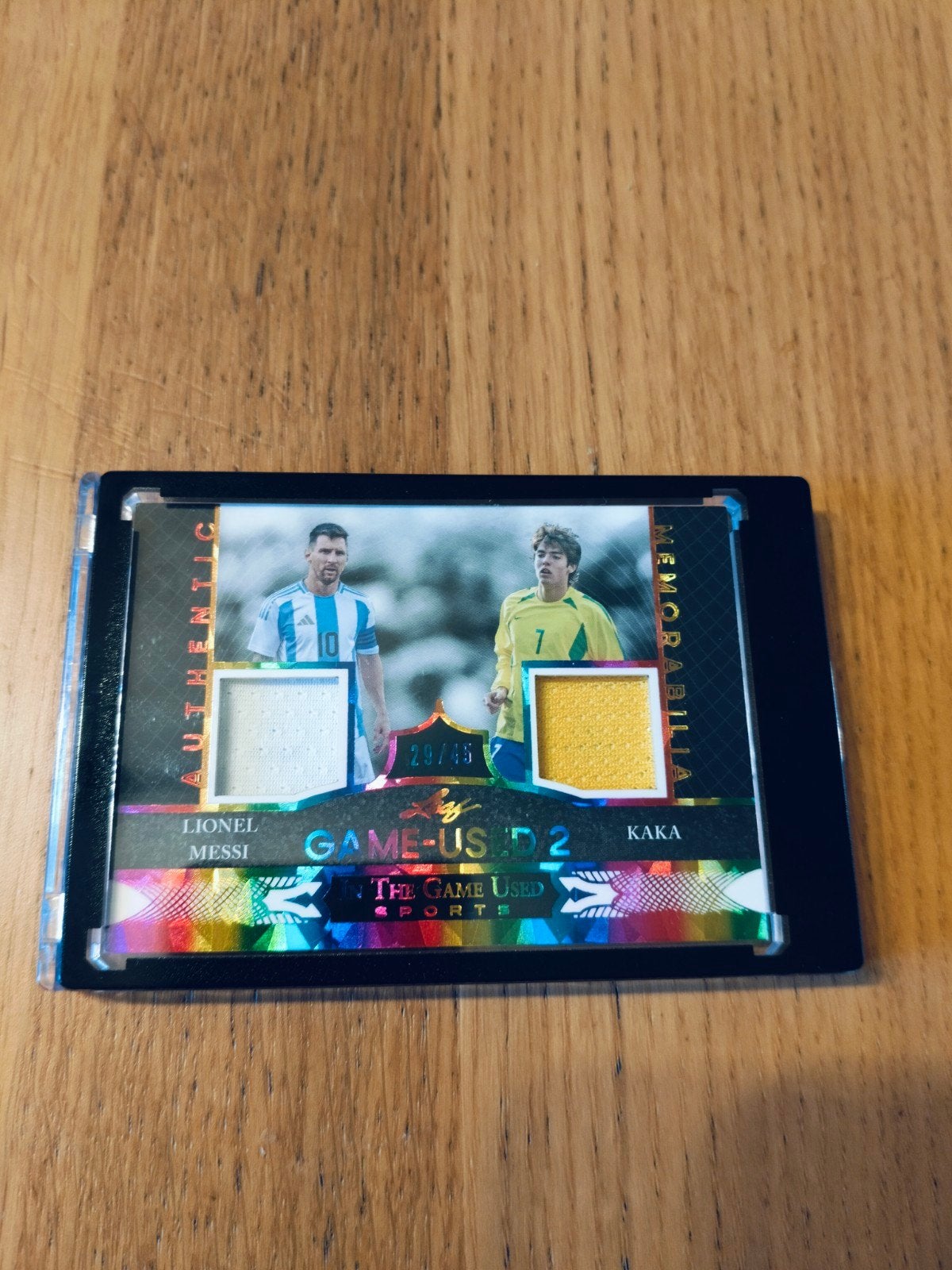 In the game used patch genummerd Lionel Messi & kaka, Verzamelen, Sportartikelen en Voetbal, Ophalen of Verzenden