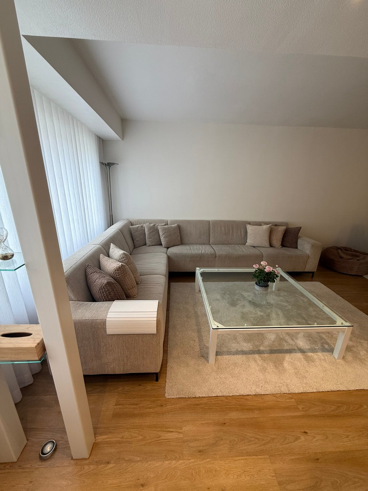 Hoek salon zetel Beige, Immo