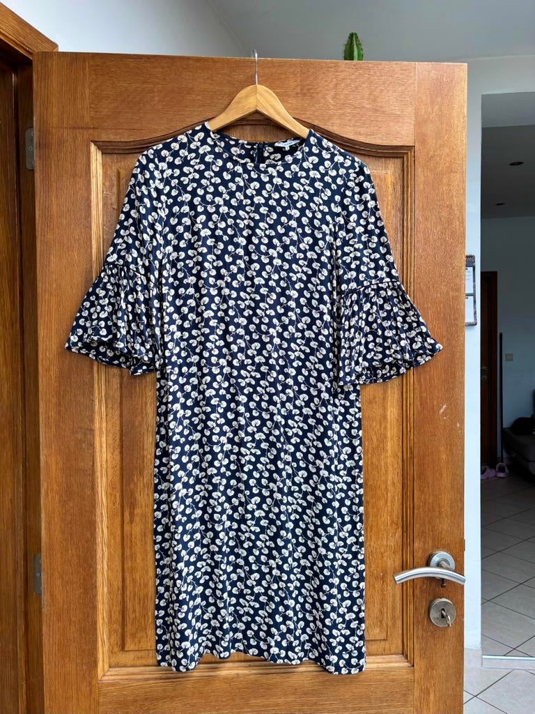 Ganni - Robe - S, Envoi, Taille 36 (S), Beige, Longueur genou