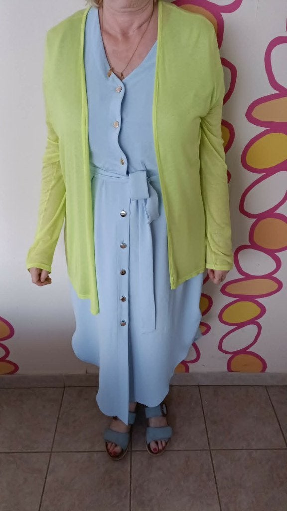 Lange gele gilet NIEUW, Kleding | Dames, Homewear, Ophalen, Geel, Nieuw, Maat 42/44 (L)