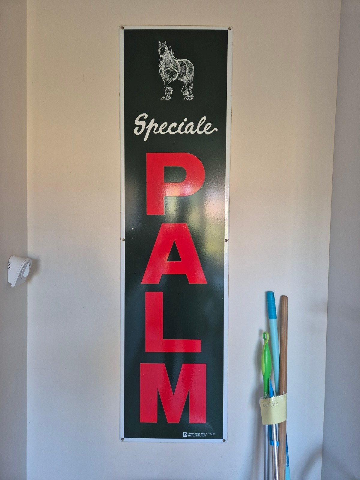 emaille bord Palm brouwerij. 1987. Belge, Antiek en Kunst, Ophalen of Verzenden