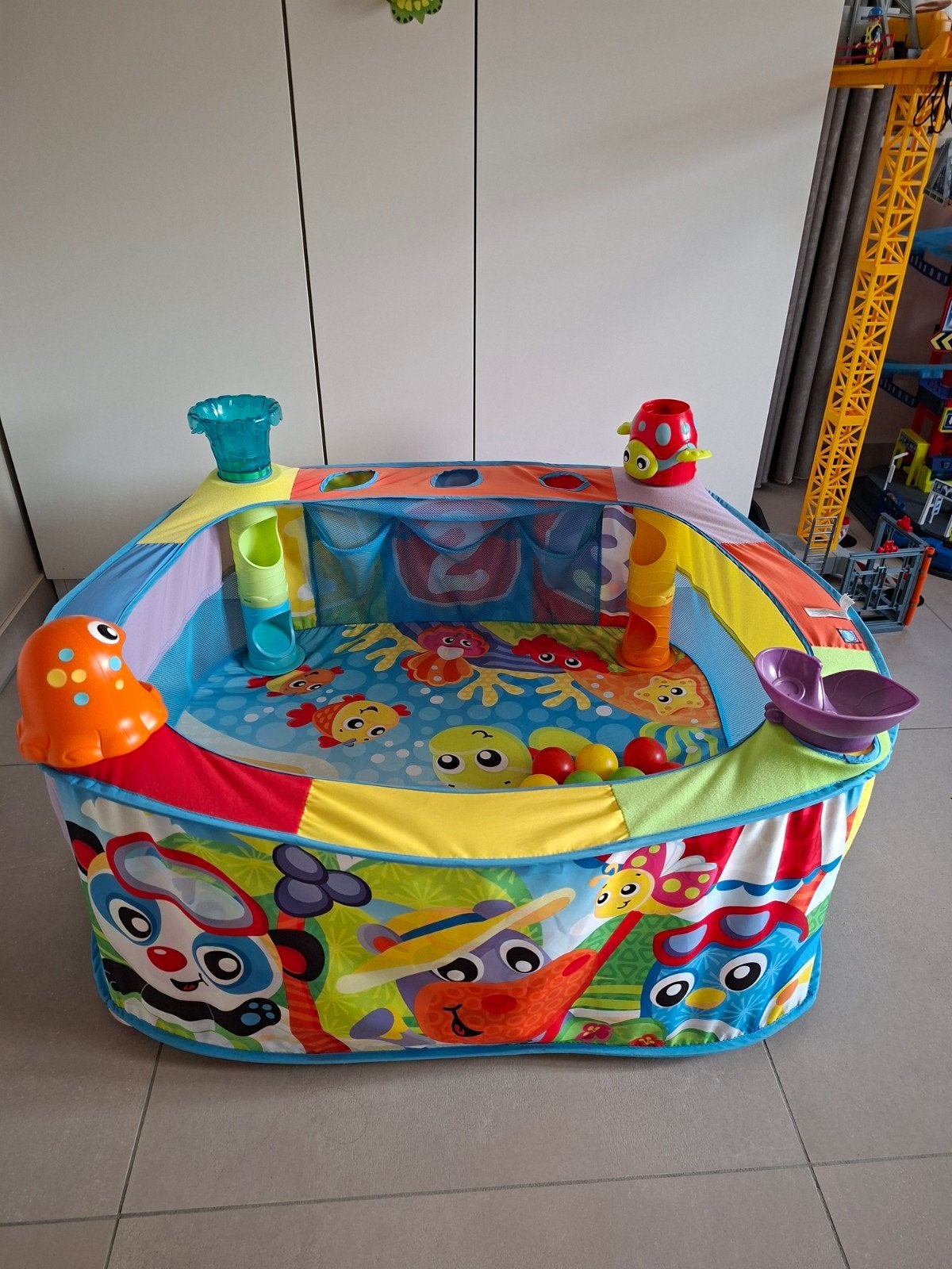 ballenbad van Playgro met veel extra ballen, Ophalen, Zo goed als nieuw