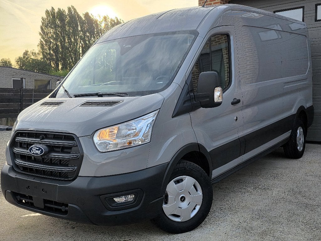 Ford Transit L3H2 - NIEUW 0KM 2026 - Matter Grey - Automaat, Argent ou Gris, Euro 6, Entreprise, 3 places