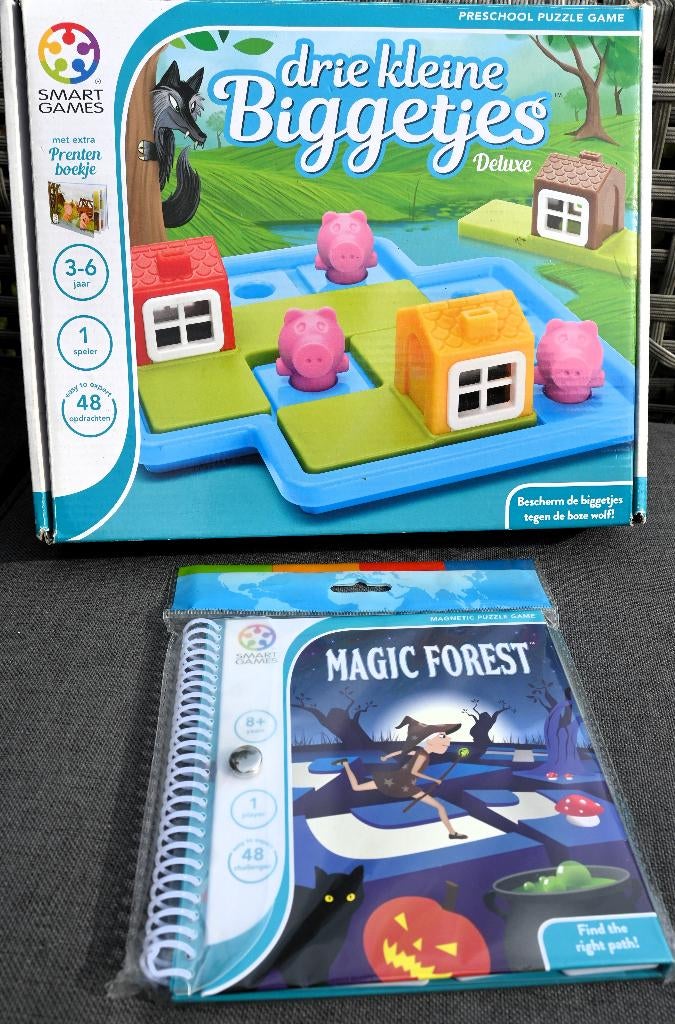 SmartGames - 3 Kleine Biggetjes & Magic Forest ONGEOPEND, Ophalen of Verzenden, Nieuw, Taal en Lezen