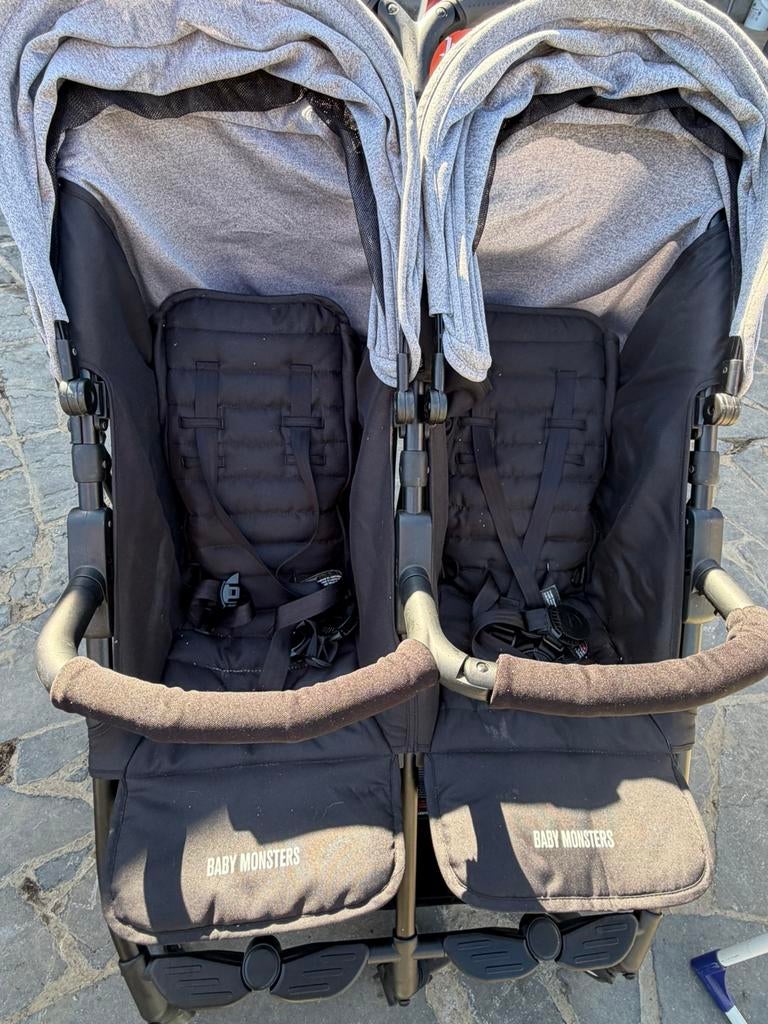 Duo buggy, Kinderen en Baby's, Tweelingen en Meerlingen, Ophalen, Gebruikt, Kinderwagen of Buggy