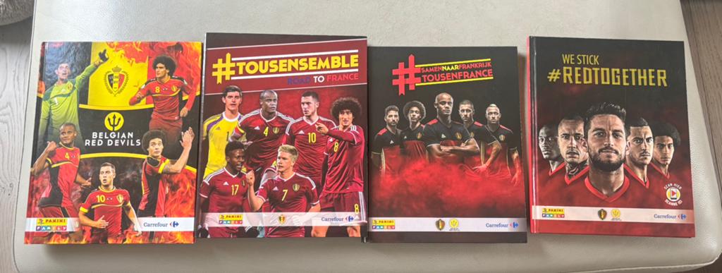 4 panini boeken Rode Duivels, Verzamelen, Ophalen, Zo goed als nieuw