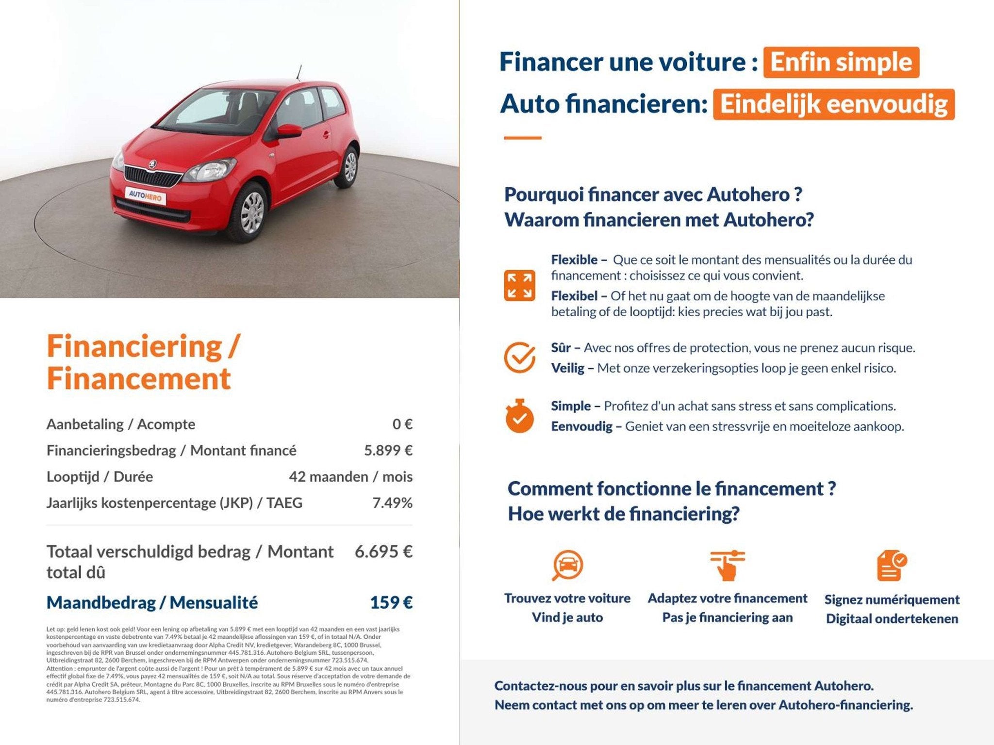 Skoda Citigo 1.0 MPI Ambition (année de construction 2016), Autos, Rouge, https://public.car-pass.be/vhr/2de806a4-ad1e-4342-8d1b-f49199bbe82c