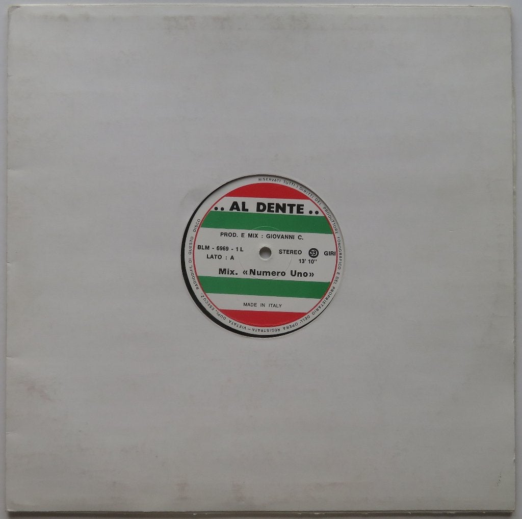 Al Dente - Numero Uno. Mix Maxi, Gebruikt, EP, 12 inch, Synthpop