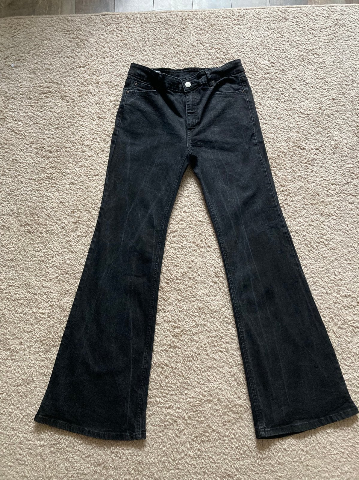 Jeans flare Pull&Bear, Ophalen of Verzenden, Gedragen, Zwart, Overige jeansmaten