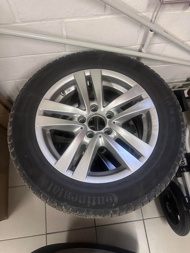 Mercedes c200 velgenset met winterband, Auto-onderdelen, Banden en Velgen, Ophalen, Gebruikt, 16 inch, Banden en Velgen