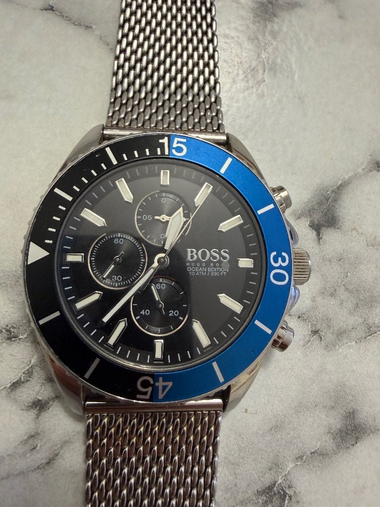 Boss herenhorloge, Handtassen en Accessoires, Ophalen of Verzenden, Gebruikt, Polshorloge, Overige merken
