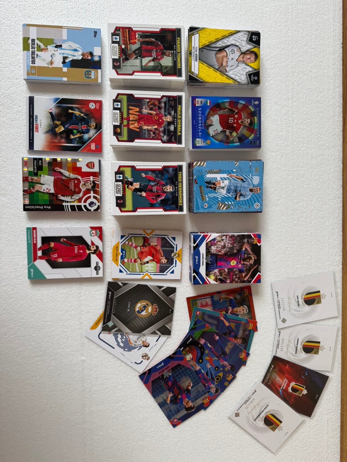 Groot lot van 400 kaartjes topps/Daka/panini, Enlèvement ou Envoi, Utilisé, Plusieurs images
