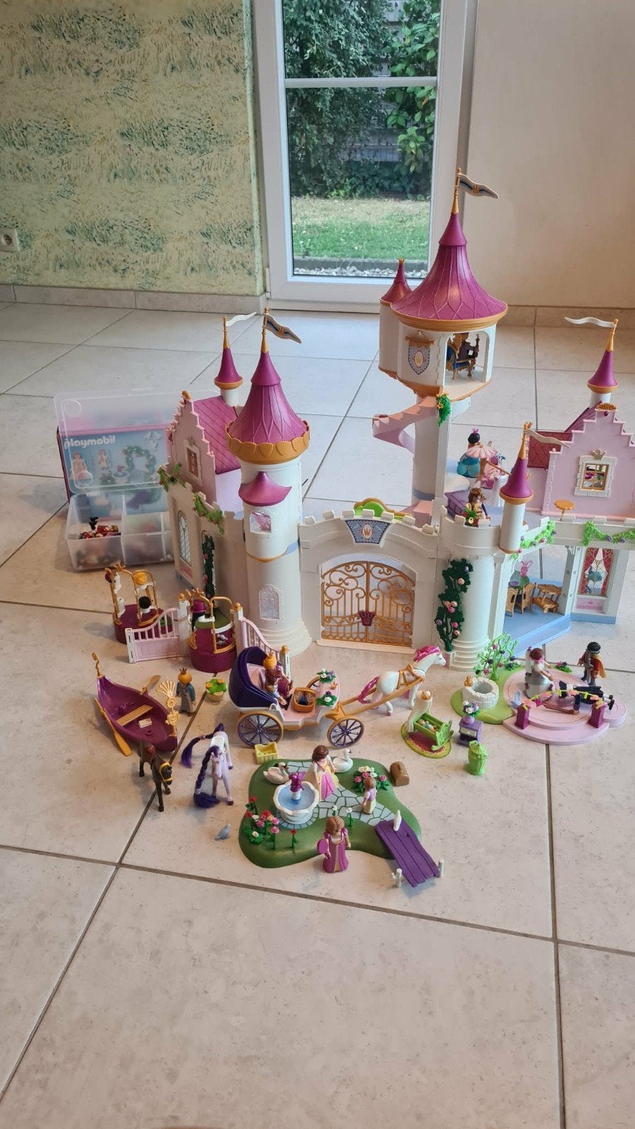 Château de princesse playmobil, Enfants & Bébés, Comme neuf, Princess, Château/Fort, Kit complet