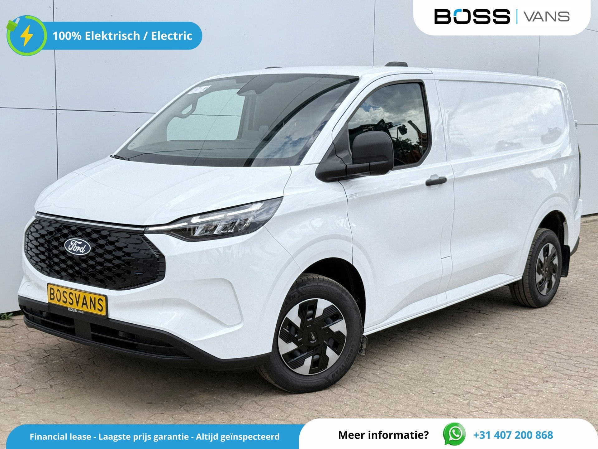 Ford E-Transit Custom 71kWh 140PK Elektrisch 344km WLTP 2300, Autos, 2137 kg, Achat, 3 places, 5 portes