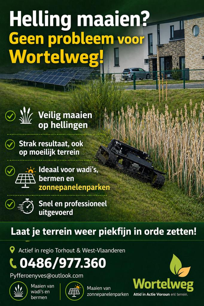 Helling maaien wadi’s bermen en talud maaien, Ophalen of Verzenden, Zo goed als nieuw