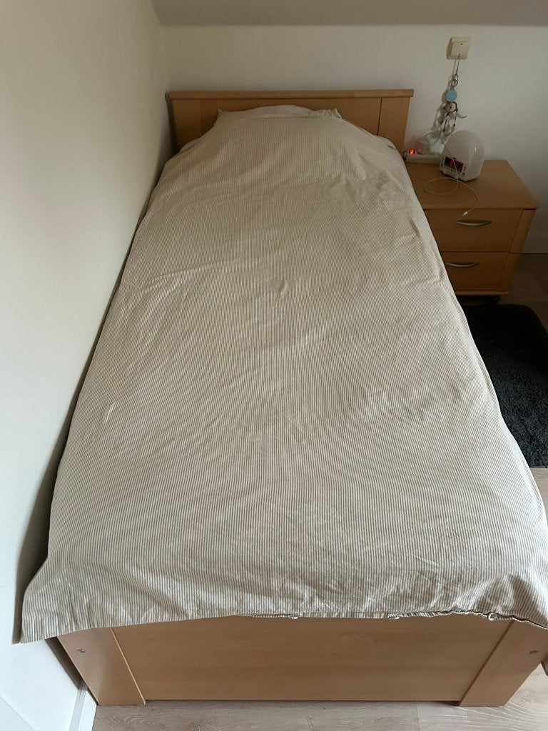 Eenpersoonsbed, Huis en Inrichting, Ophalen, Gebruikt, 90 cm, Eenpersoons