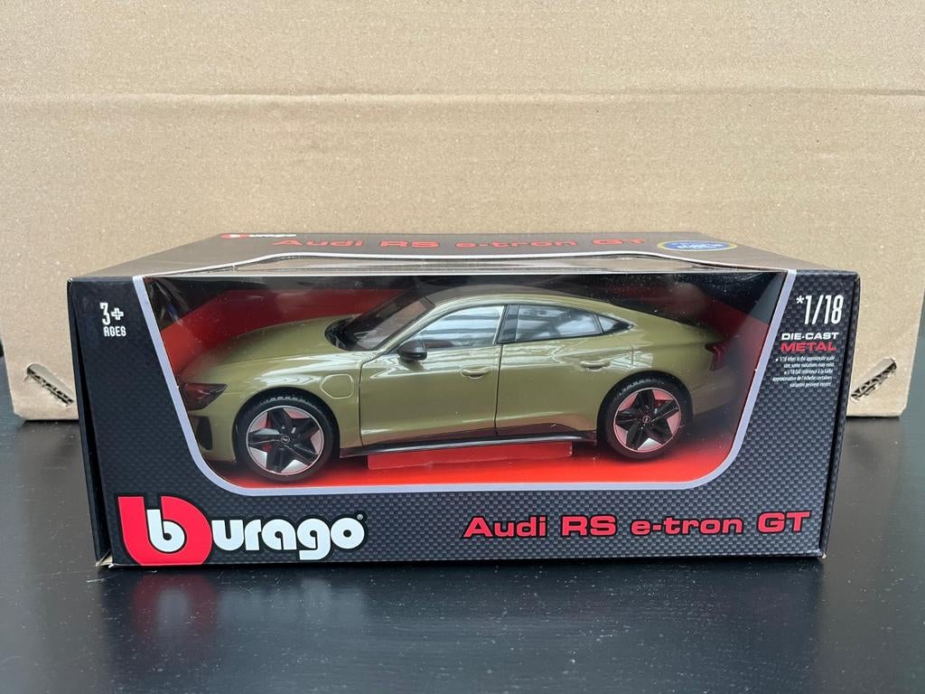 Burago audi RS e-tron GT schaalmodel/modelauto metaal 1:18, Ophalen, Nieuw, Auto, Burago