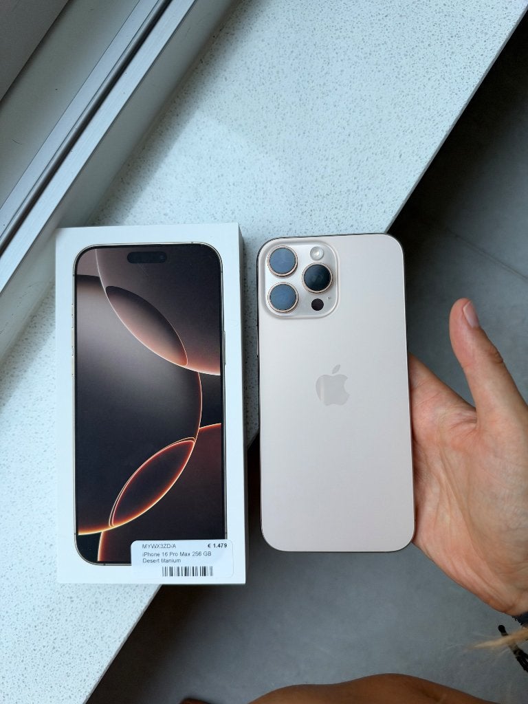 Iphone 16 pro max, Telecommunicatie, Gebruikt, IPhone 16 Pro Max, Met simlock, Zonder abonnement