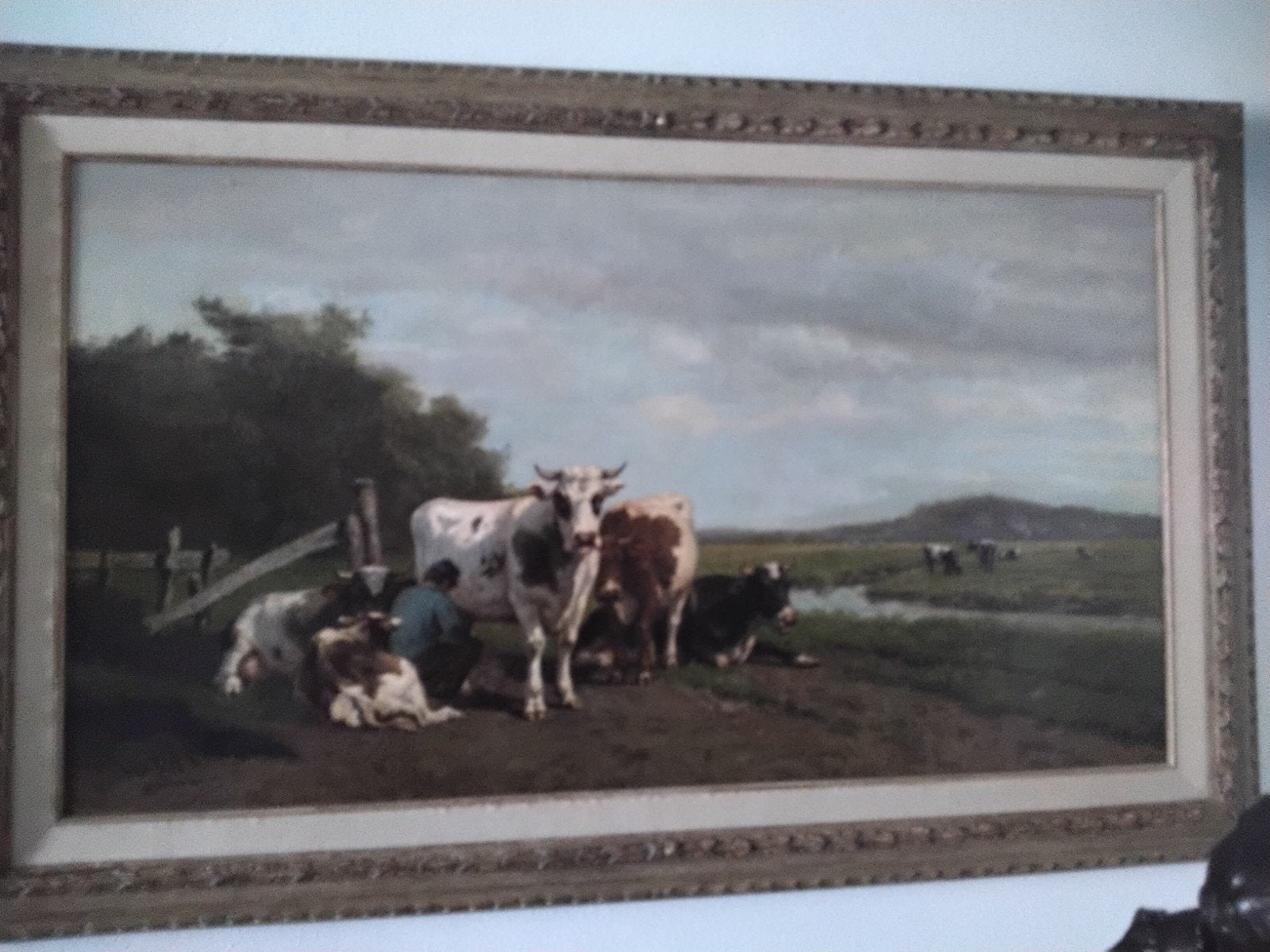 KOEIEN SCHILDERIJ TOPSTUK SAVRIJ, Enlèvement, Signé