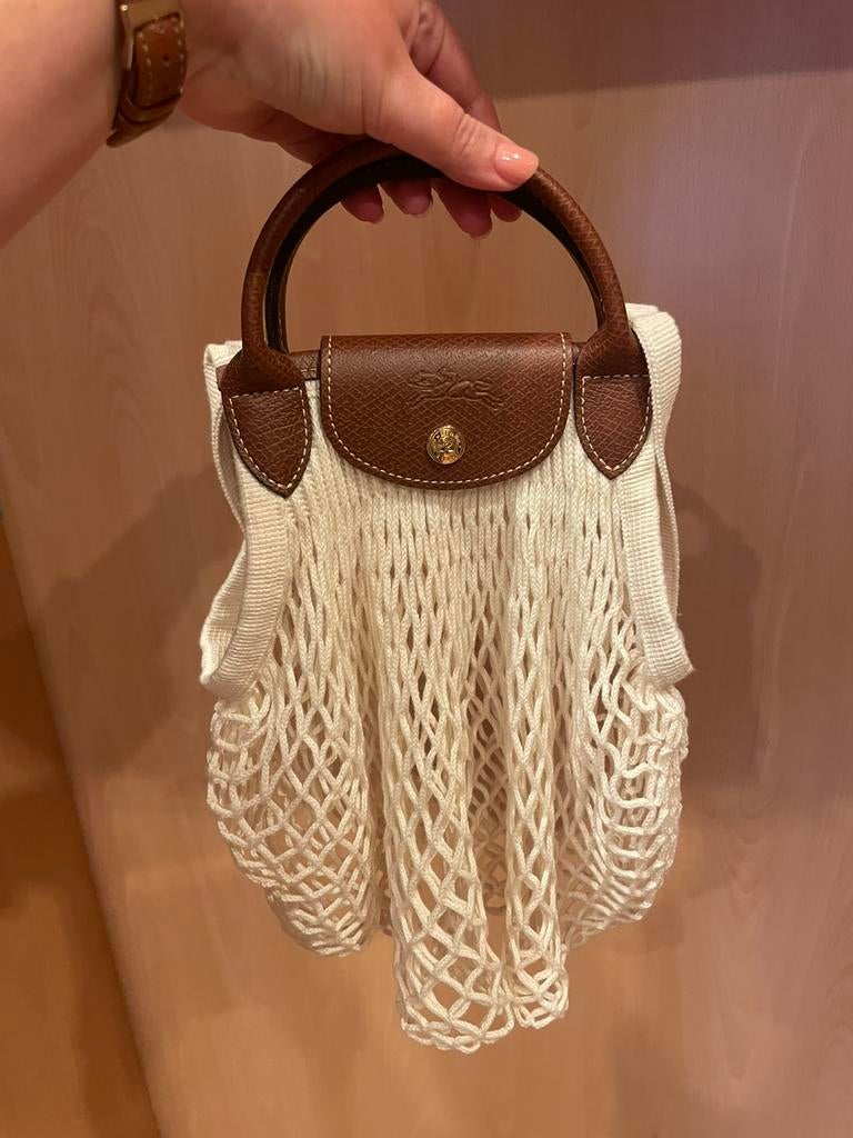 Longchamp Le Pliage Filet S, Ophalen of Verzenden, Zo goed als nieuw, Handtas