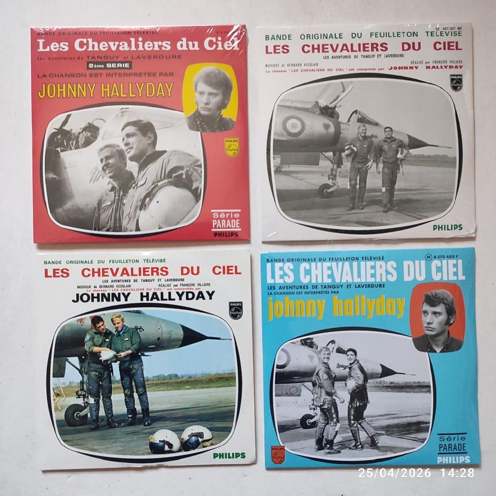 4 CD's THE KNIGHTS OF HEAVEN Johnny Hallyday., Ophalen of Verzenden, Zo goed als nieuw