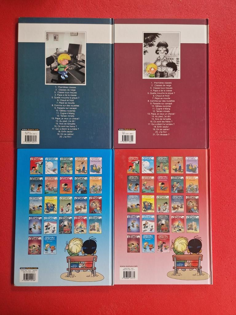 Lot de 4 bd cedric 20 à 23,EO, Livres, BD, Enlèvement ou Envoi