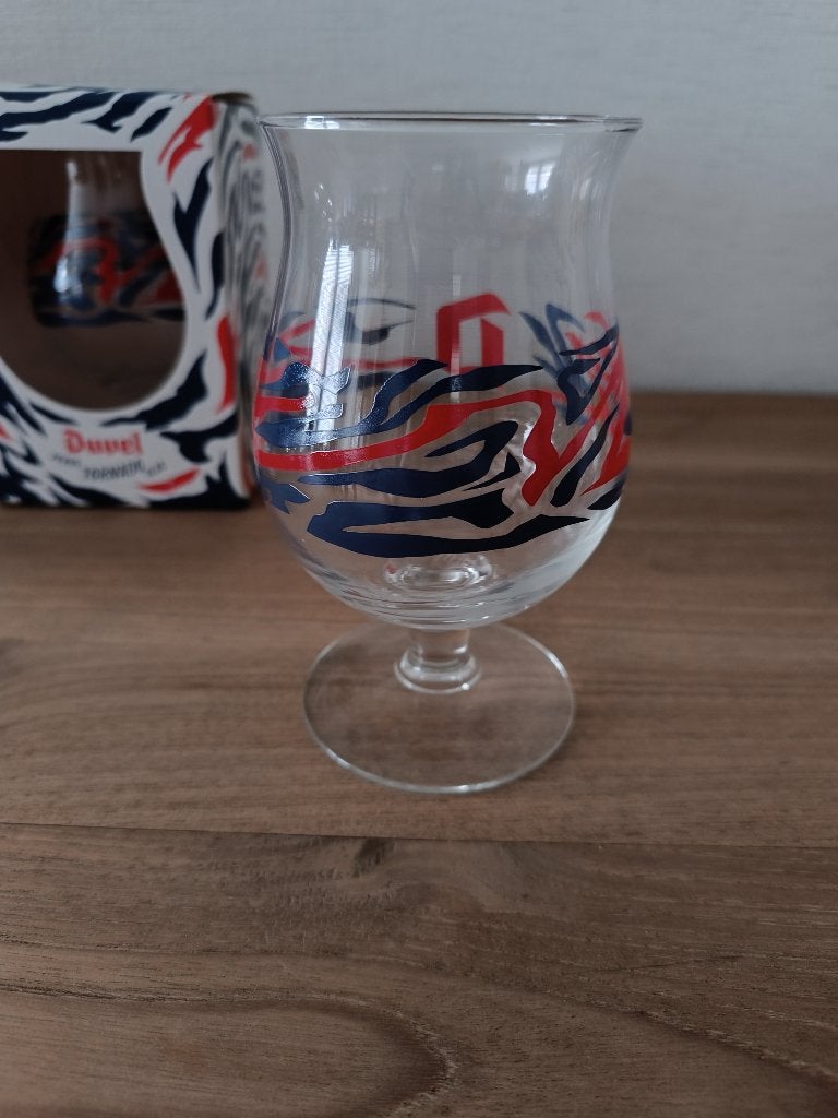 2 nieuwe Tornado collectors Duvel glazen, Ophalen of Verzenden, Nieuw, Glas of Glazen, Duvel