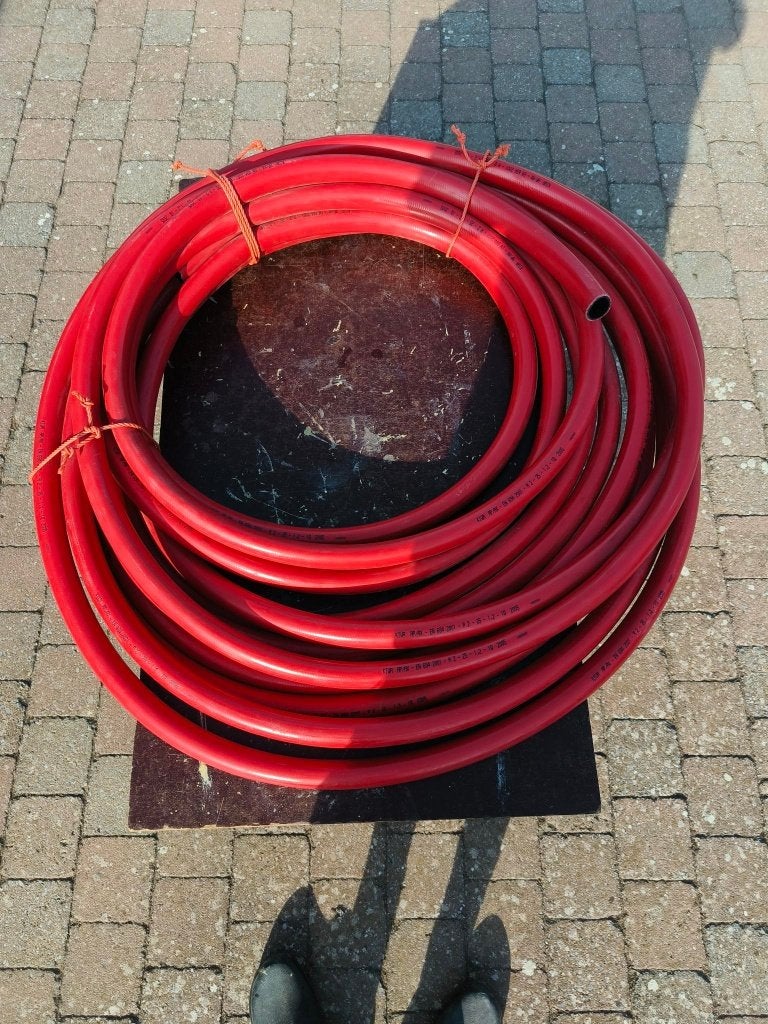 Brandslang 20 meter, Bricolage & Construction, Tuyaux & Évacuations, Enlèvement, Comme neuf, Autres matériaux, 6 mètres ou plus