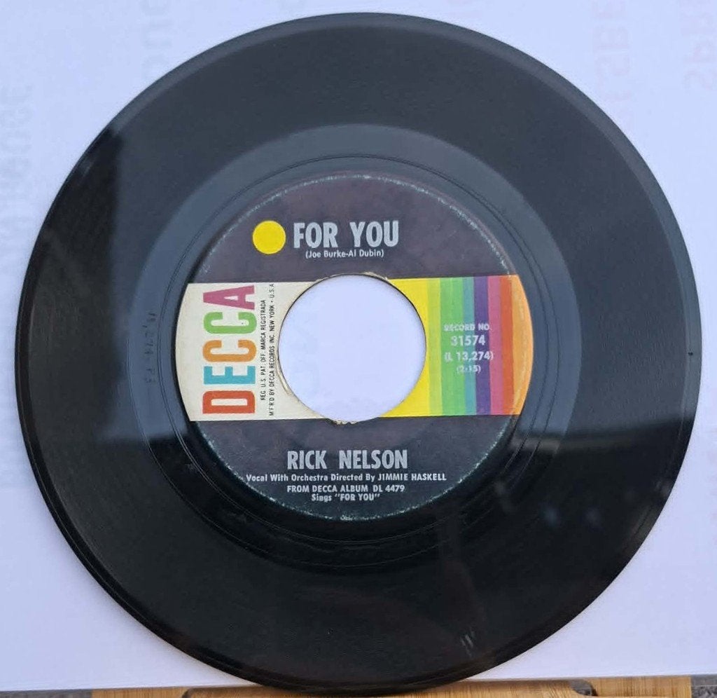 Popcorn Groove/Rick Nelson - Voor jou, Cd's en Dvd's, Gebruikt, Originele persing, 7 inch, Ophalen of Verzenden